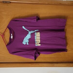 Men's Purple Puma Tee Shirt